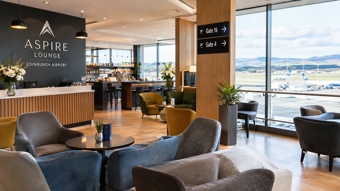 Aspire Lounge Edinburgh Airport: Gate 16 and Gate 4 Guide